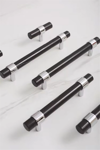 White & Black Marble Chrome Kitchen Pulls | Luxury Dresser Handles, Cabinet & Drawer Knobs, Closet Hardware, Decor