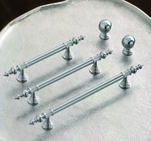 Load image into Gallery viewer, 3.78&quot;-6.3&quot; Polished Chrome &amp; Solid Brass Knobs, Pulls &amp; Handles | Drawer, Cabinet, Dresser, Kitchen &amp; Wardrobe Hardware
