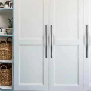 3.78", 5.0", 7.55", 11.3" (96, 128mm) Arch Bridge Cabinet Handles | Black & Dark Gray Dresser Knobs, Drawer Pulls, Wardrobe & Cupboard Handles