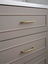 Load image into Gallery viewer, 5&quot;-8.8&quot; Brushed Brass Knobs, Pulls &amp; Handles | Drawer, Cabinet, Kitchen &amp; Dresser Hardware
