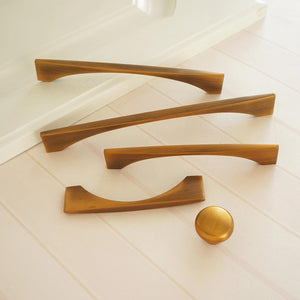 3.78", 5", 6.3", 7.55" (96, 128, 160, 192mm) Antique Brass Cabinet Handles | Wardrobe & Dresser Knobs, Drawer & Cupboard Pulls
