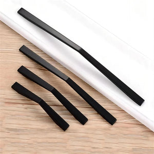 3.78", 5", 6.3", 7.55" & 10" Black Cabinet Pulls | Unique Kitchen Door Handles, Drawer Knobs & Dresser Handles