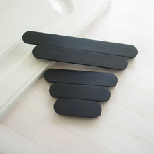 Load image into Gallery viewer, 2.5&quot;-7.55&quot; Brushed Black Knobs, Pulls &amp; Handles | Kitchen, Drawer, Dresser &amp; Cabinet Hardware
