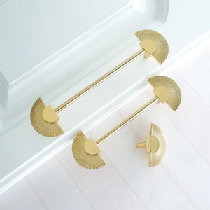 3.78", 5.0" Gold Fun Kitchen Pulls | Solid Brass Drawer Pulls, Cabinet & Dresser Knobs, Closet & Wardrobe Handles