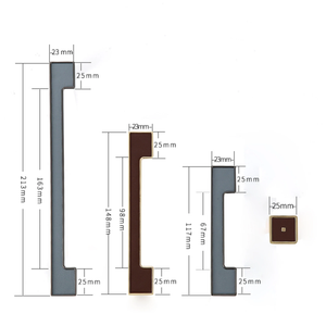 3.78"-7.55" Leather Knobs, Pulls & Handles (Blue, Brown) | Drawer, Cabinet, Dresser, Cupboard & Kitchen Hardware