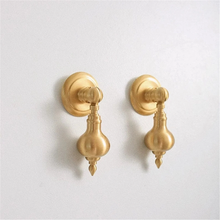 Load image into Gallery viewer, Unique Solid Brass Drop Pulls &amp; Knobs | French Light Luxury Drawer, Dresser &amp; Cabinet Handles, Gift-Worthy Art Decor Door Hardware
