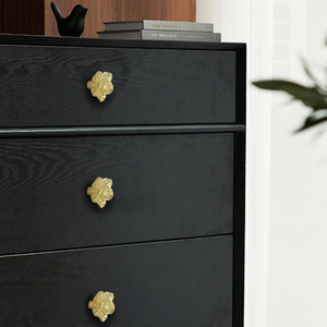 Gold Brass Flower Knobs, Pulls & Handles | Drawer, Cabinet, Dresser, Kitchen Cupboard & Furniture Hardware