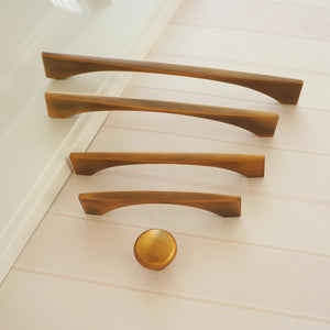 3.78", 5", 6.3", 7.55" (96, 128, 160, 192mm) Antique Brass Cabinet Handles | Wardrobe & Dresser Knobs, Drawer & Cupboard Pulls