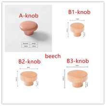Load image into Gallery viewer, 2.5&quot;-7.56&quot; Solid Beech &amp; Walnut Wood Pulls &amp; Knobs | Drawer, Cabinet, Kitchen &amp; Dresser Hardware
