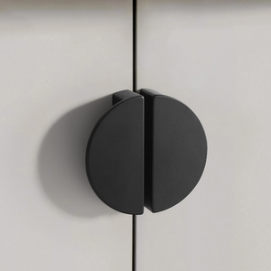 2.5" Black, Gray, Gold, Nickel Semicircle Drawer Pulls | Modern Kitchen & Cupboard Handles, Dresser Knobs, Wardrobe & Cabinet Hardware
