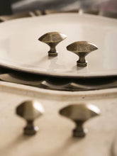Load image into Gallery viewer, Vintage Aged Brass Cabinet Pulls, Distressed French Style Small Furniture Drawer Handles
