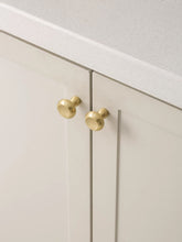Load image into Gallery viewer, French Vintage Gold Round Brass Knobs, Single Hole Small Drawer &amp; Wardrobe Handles

