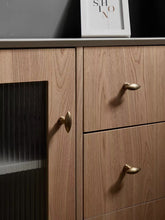 Load image into Gallery viewer, French High‑End Single‑Hole Brass Drawer Pulls, Modern Minimalist Light Luxury Handles for Kitchen Cabinet and Wardrobe Doors
