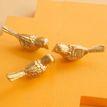 Load image into Gallery viewer, Solid Brass Bird Cabinet Knobs &amp; Pulls | Decorative Hardware for Kitchen &amp; Dresser
