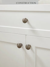 Load image into Gallery viewer, Antique Brass Single Hole Knob, Retro Brass Drawer Cabinet Pull, Mid-Century French Song Aesthetic Small Cabinet Handle
