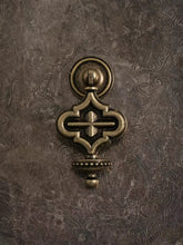 Load image into Gallery viewer, Brass Medieval Maximalist Vintage Cabinet Pulls, Antique Bronze Mid‑Century Furniture Drawer Pendant Handles
