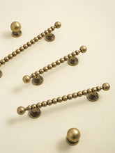 Load image into Gallery viewer, Dark Vintage French Brass Cabinet Pulls, Antique Bronze Ground Finish Round Ball &amp; Long Bar Handles for Drawers Cupboards
