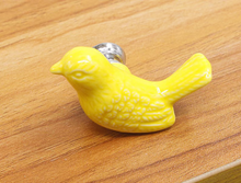 Load image into Gallery viewer, Colorful Cartoon Bird Ceramic Drawer Knobs | Modern Cabinet Knobs for Kids Room
