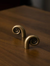 Load image into Gallery viewer, French Vintage Brass Bar Spiral Cabinet Pulls, American Retro Style Drawer Handles
