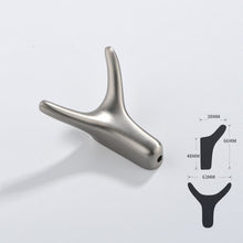 Load image into Gallery viewer, Modern Animal-Shaped Wall Hook | Brushed Brass Zinc Alloy - Stylish Coat Hanger
