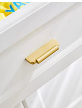 Load image into Gallery viewer, Solid Brass New Chinese Style Cabinet Pulls, Luxury Gold Minimalist Handles for Wardrobe, Drawer, Wine &amp; Shoe Cabinet
