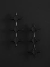 Load image into Gallery viewer, Minimalist Black Brass Cross Pull Handles, Original Designer Hardware for Cabinets, Wardrobes and Drawers
