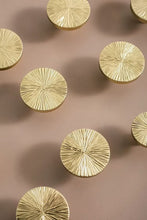 Load image into Gallery viewer, Original Hand Hammered Solid Brass Cabinet Knob, Luxury Golden Minimalist Unique Drawer Pull for Wardrobe &amp; Cupboard
