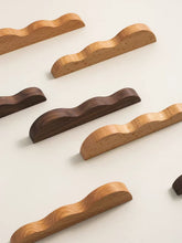 Load image into Gallery viewer, Walnut &amp; Beech Mountain Wooden Pull Handles, Unique Designer Wood Hardware for Cabinets, Drawers and Wardrobes

