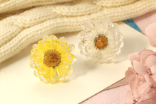 Load image into Gallery viewer, Dried Flower Resin Daisy Cabinet Knobs | Yellow White Pink Decorative Knobs
