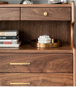 3.78", 5", 6.3" & 7.55" Brushed Brass, Black & Coffee Bronze Cabinet Knobs | Drawer Pulls for Dresser, Kitchen, Wardrobe & Cupboard Handles