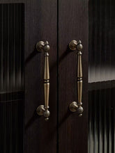 Load image into Gallery viewer, French Vintage Antique Bronze Brass Long Pulls, European Antique Handles for Wardrobes, Drawers and Kitchen Cabinets
