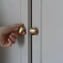 Load image into Gallery viewer, Minimalist Gold Single Hole Brass Knobs, Nordic French Luxury Small Handles for Cabinets, Drawers and Wardrobes
