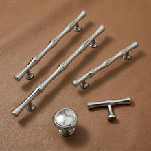 Load image into Gallery viewer, Antique bronze Bamboo Cabinet Handles | Gold &amp; Silver Decorative Drawer Pulls &amp; Unique Hardware
