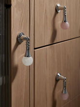 Load image into Gallery viewer, French Mid-Century Chrome Brass Crystal Pendant Pulls, Modern Minimalist Handles for Drawers, Shoe Cabinets &amp; Wardrobes
