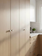 Load image into Gallery viewer, Minimalist Hand‑Hammered Brass Single‑Hole Knob, Titanium‑Silver Small Cabinet &amp; Drawer Pull
