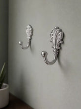 Load image into Gallery viewer, European Vintage Silver‑Gold Solid Brass Wall Hooks, Light Luxury Coat Hooks for Entryway, Cloakroom, Cabinet and Wardrobe
