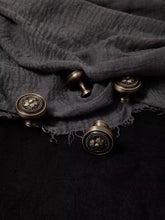 Load image into Gallery viewer, French Mid-Century Round Antique Bronze Brass Knobs, European Retro Single Hole Small Handles for Wardrobes, Drawers &amp; Cabinets
