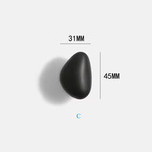 Load image into Gallery viewer, Minimalist Black Brass Irregular Pebble Cabinet Knobs, Modern Small Drawer &amp; Wardrobe Handles
