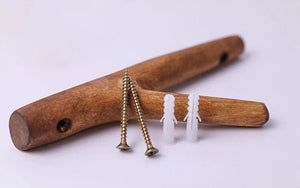 Nordic Solid Wood Branch Coat Hooks - Retro Log Design for Porch, Door, Homestay Wall | Wall-Mounted Coat Rack