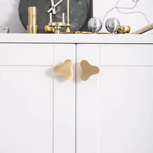 Load image into Gallery viewer, Light Luxury Original Gold Brass Pull Handles, Unique Hardware for Cabinets, Wardrobes and Tatami Drawers

