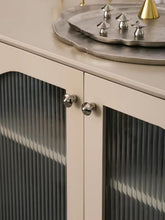 Load image into Gallery viewer, Original Mid-Century Brass &amp; Teak Cabinet Pulls, Irregular Mushroom Titanium Silver Drawer Knobs for Cupboard
