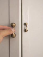 Load image into Gallery viewer, Vintage Irregular Brass Cabinet Knob, Antique Bronze Creative Single Hole Drawer Pull, Small Furniture Door Handle
