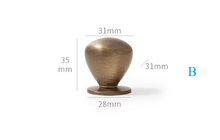 Load image into Gallery viewer, Antique Bronze Luxury Brass Small Drawer Knobs, French Mid-Century &amp; New Chinese Style Handles for Kitchen Cabinets, Drawers and Wardrobes
