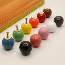 Load image into Gallery viewer, Colorful Candy Ball Ceramic Cabinet Knobs | Nursery &amp; Kitchen Drawer Pulls
