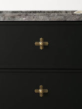 Load image into Gallery viewer, Vintage French Cabinet Pulls, Antique Bronze Aged Handles for Wabi‑Sabi Style Furniture Drawers
