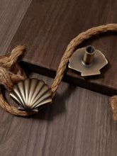 Load image into Gallery viewer, Creative Shell Brass Knobs, Vintage Bronze New Chinese Mid-Century Handles for Kids Room Wardrobes &amp; Drawers
