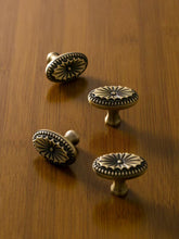 Load image into Gallery viewer, French Oval Brass Cabinet Knob, Recessed Rust‑Resistant Antique Bronze Small Furniture Drawer Pull
