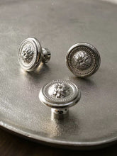 Load image into Gallery viewer, Maximalist Brass Cabinet Handles, Electroplated Rust-Proof Recessed 3D Titanium Silver Drawer Pulls
