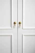 Load image into Gallery viewer, Original French Luxury Brass Crystal Pendant Drawer Pull, Unique Pink White Knob for Cabinet and Wardrobe Doors
