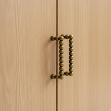 Load image into Gallery viewer, Antique Bronze Beaded Cabinet Pulls:  Drawer Handles, Modern Kitchen Hardware
